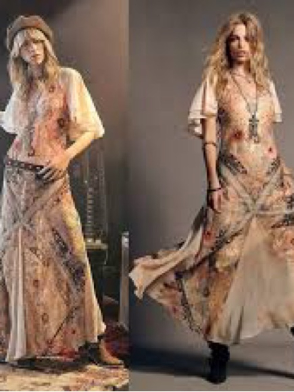 Free People Celestial Nights Maxi Dress in Fairy Combo medium